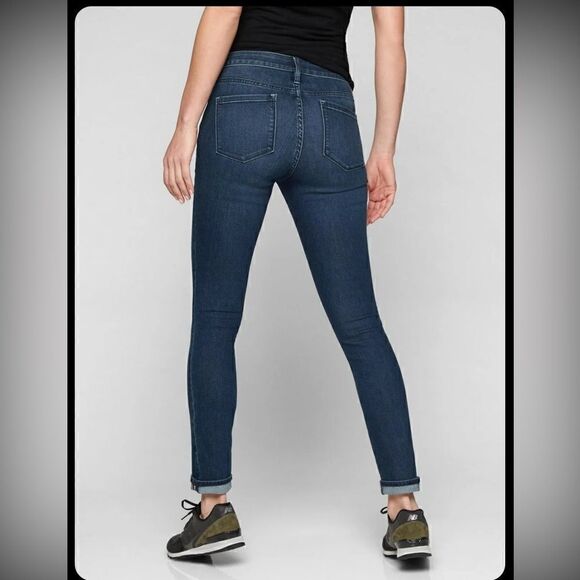 Athleta Sculptek Skinny Dark Wash Jean Size 4 - Picture 2 of 15